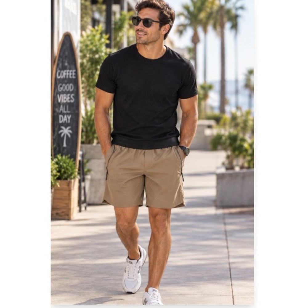 Ten Thousand Tactical Short Size Medium Brown 7" Inseam Lined Hiking Climbing